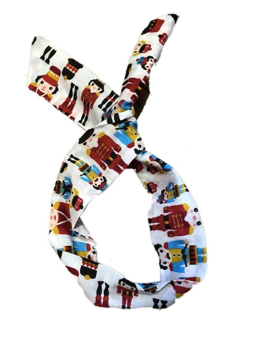 Miss Pretty London UK Limited hair Accessories Christmas Nutcracker Print Wire Headband