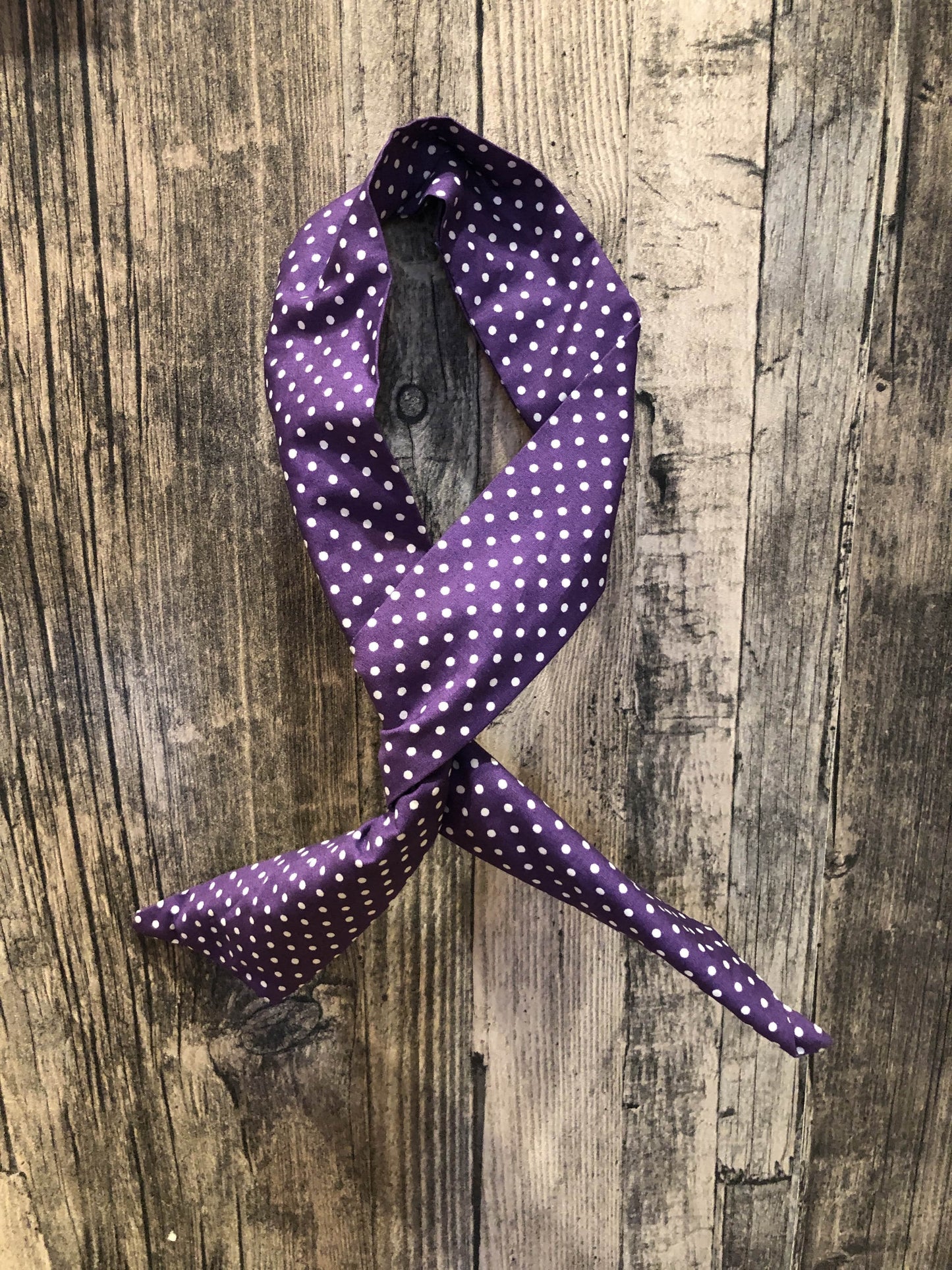 Miss Pretty London UK Limited hair Accessories Purple Polka Dot Print Wire Headband