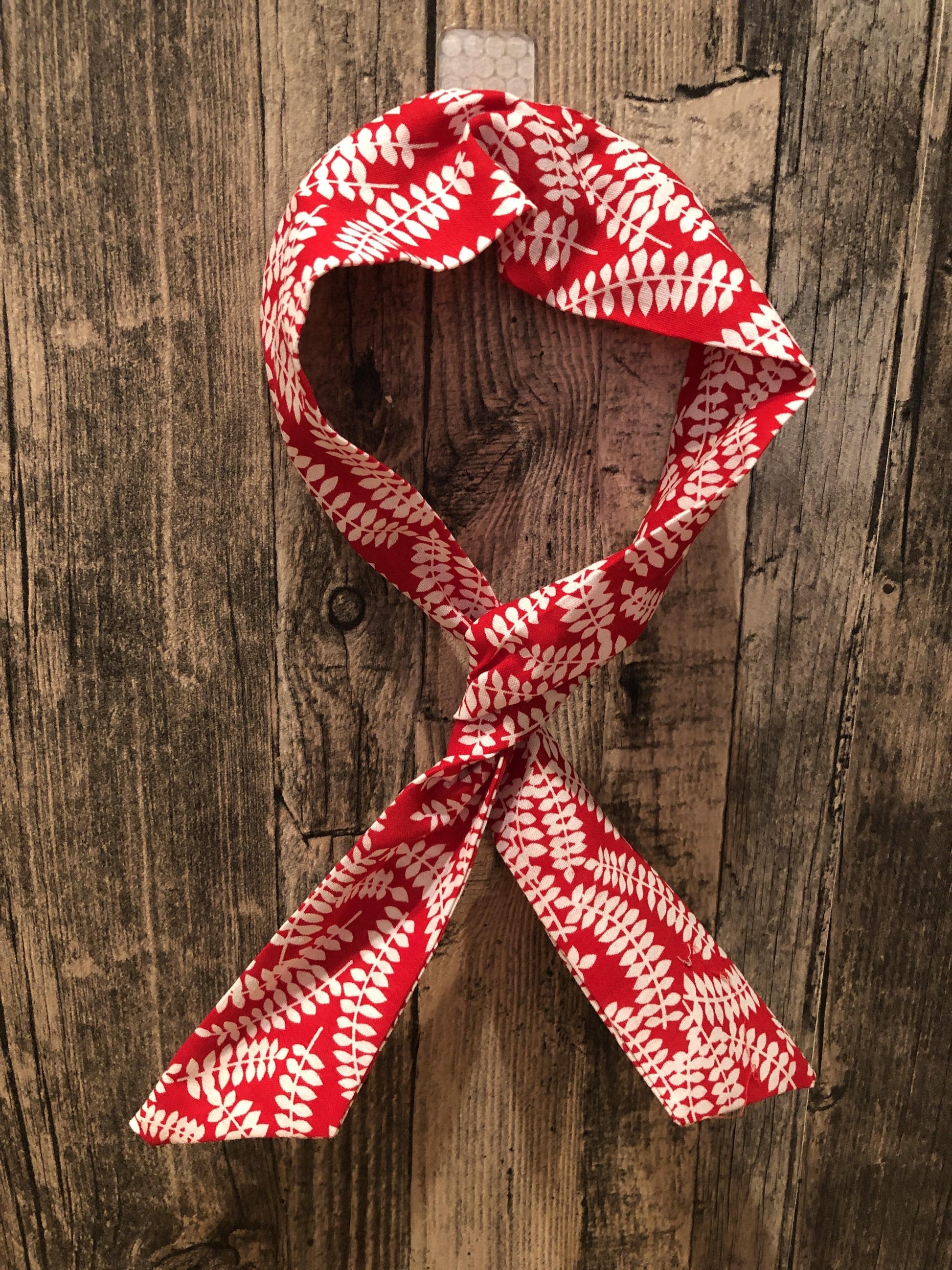 Miss Pretty London UK Limited hair Accessories Red Floral Vines Print Wire Headband