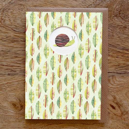 Paper Whale Cards Snail Greeting Card - PW15