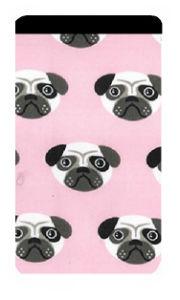 Pink Pug Print Mobile Phone Sock Pouch freeshipping - The Hare and the Moon