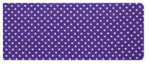 Purple Polka Dot Print Chequebook Wallet freeshipping - The Hare and the Moon