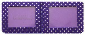 Purple Polka Dot Print Card Wallet freeshipping - The Hare and the Moon