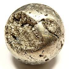 Pyrite Sphere - Stone of Power, Luck and Protection -SH018 freeshipping - The Hare and the Moon