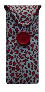 Red Animal Print Glasses Case freeshipping - The Hare and the Moon