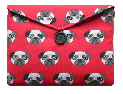 Red Pugs Print Tablet Bag freeshipping - The Hare and the Moon