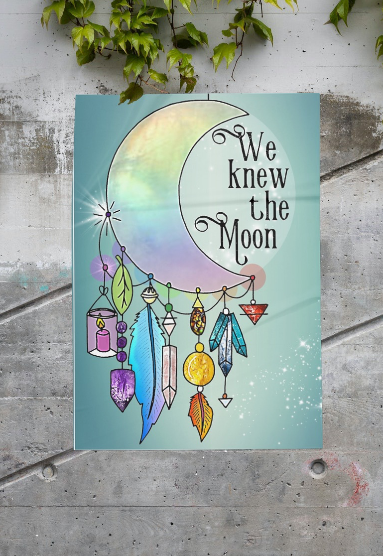 We Knew The Moon A4 Poster Print - WKTM001 freeshipping - The Hare and the Moon