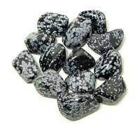 Snowflake Obsidian Tumble Stone - Stone of Acknowledgement - TS878 freeshipping - The Hare and the Moon