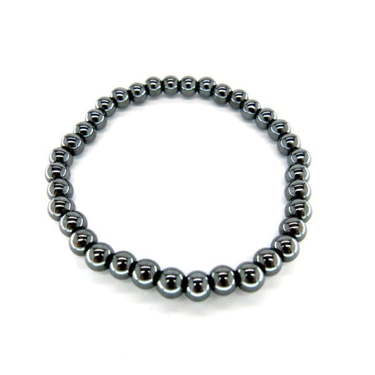 The Hare and The Moon Bracelets Hematite Ball Bracelet - Stone of Grounding and Balance - BB17