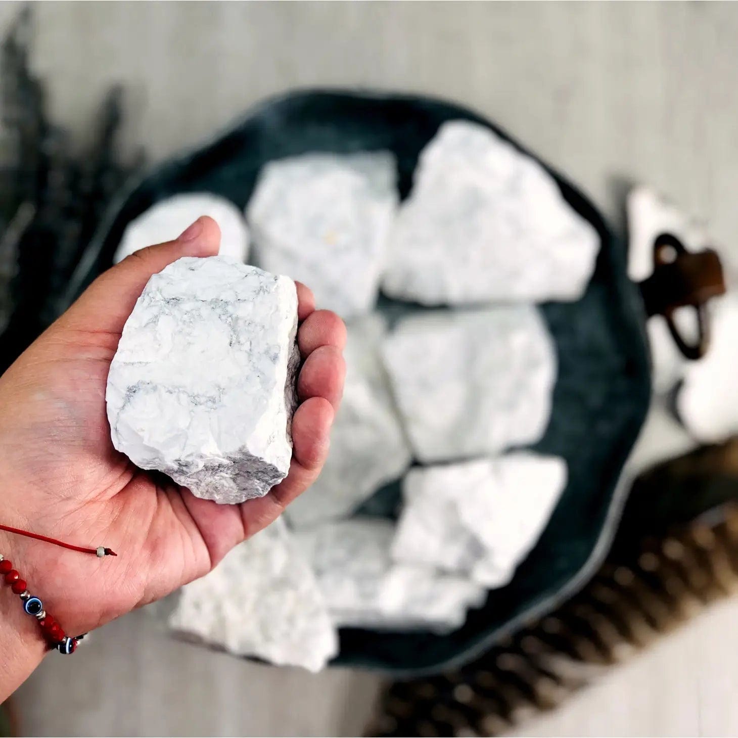 Rough White Howlite - Stone of Clearing and Calming the Mind - RS34 ...