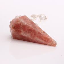 The Hare and The Moon Crystals Sunstone Faceted Cone Pendulum - Stone of Brightening