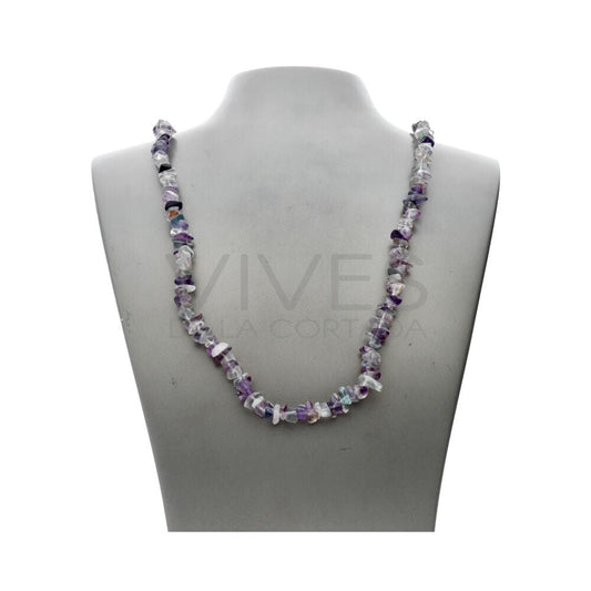 The Hare and The Moon Necklaces Rainbow Fluorite Chip Necklace - The Stone of Coordination- CN19