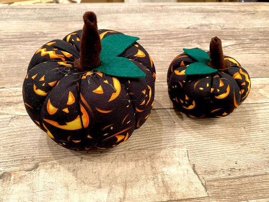 The Hare and The Moon Spooky Face Halloween Plump Fabric Pumpkin Decoration - PU12