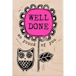 The Wooden Postcard Company Cards WELL DONE wooden postcard (Greeting Card) - WP20