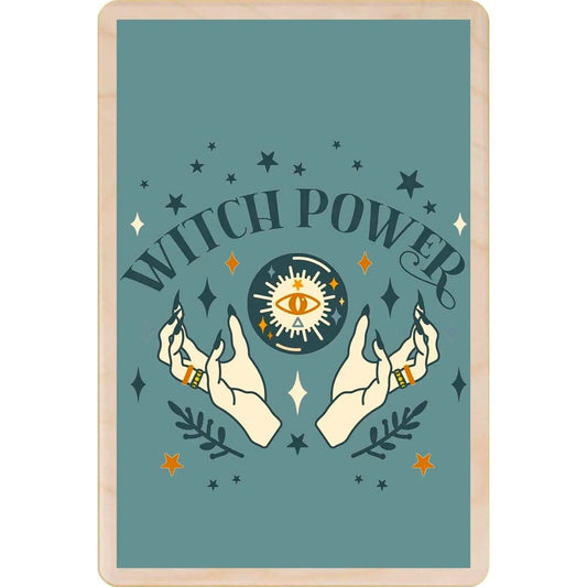 The Wooden Postcard Company Cards Witch Power wooden postcard (Greeting Card) - WP4