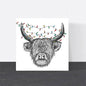 Wild Lines Cards Highland cow Christmas Greeting Card - WL9