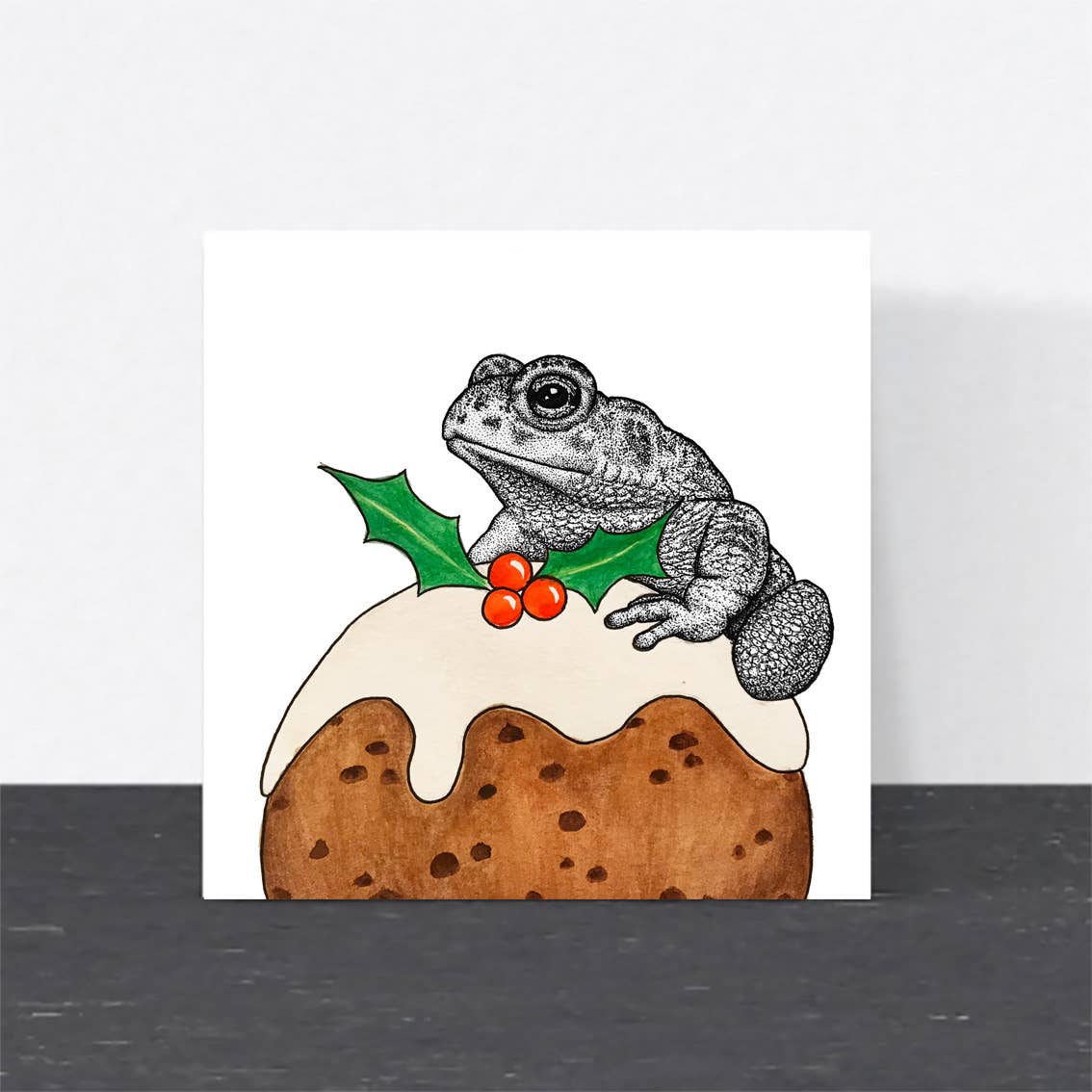 Wild Lines Cards Natterjack toad Christmas Greeting Card - WL16