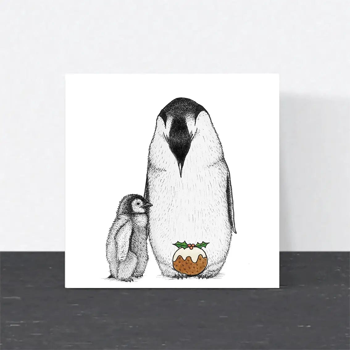 Wild Lines Cards Penguin Christmas Greeting Card - WL1
