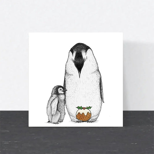 Wild Lines Cards Penguin Christmas Greeting Card - WL1
