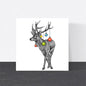 Wild Lines Cards Red Deer Christmas Greeting Card - WL2