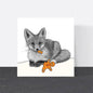 Wild Lines Cards Red fox Christmas Greeting Card - WL6